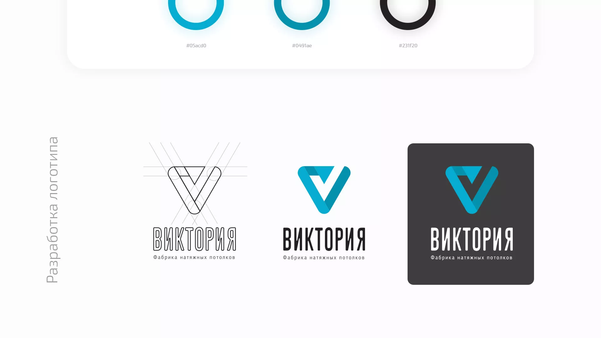 Разработка фирменного стиля компании по продаже и установке натяжных потолков в Алатыре