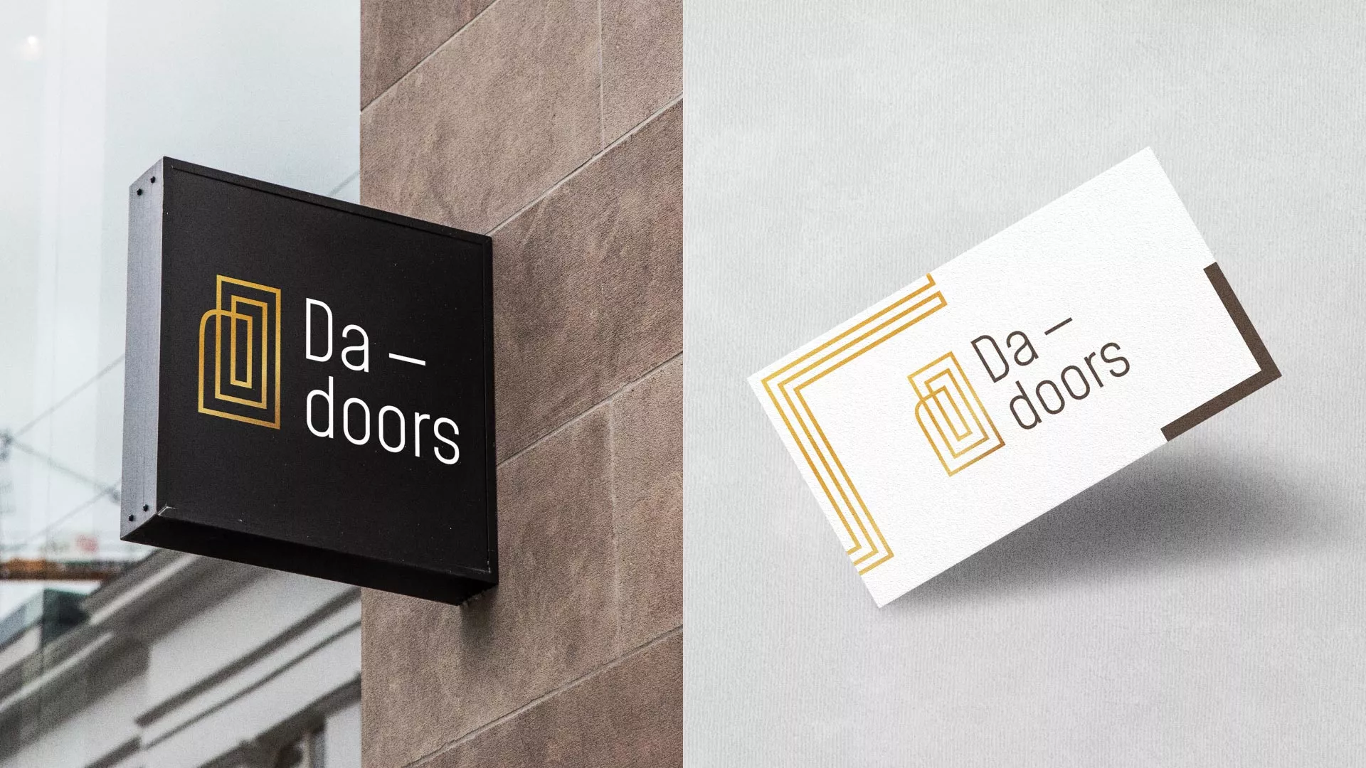 Разработка логотипа для компании «DA-DOORS» в Алатыре